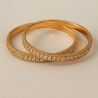 Shimmering Bridal Gold-Plated Bangles