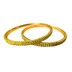Shimmering Bridal Gold-Plated Bangles